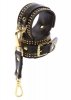 Kajdanki na kostki Studded Ankle Cuffs Set Black